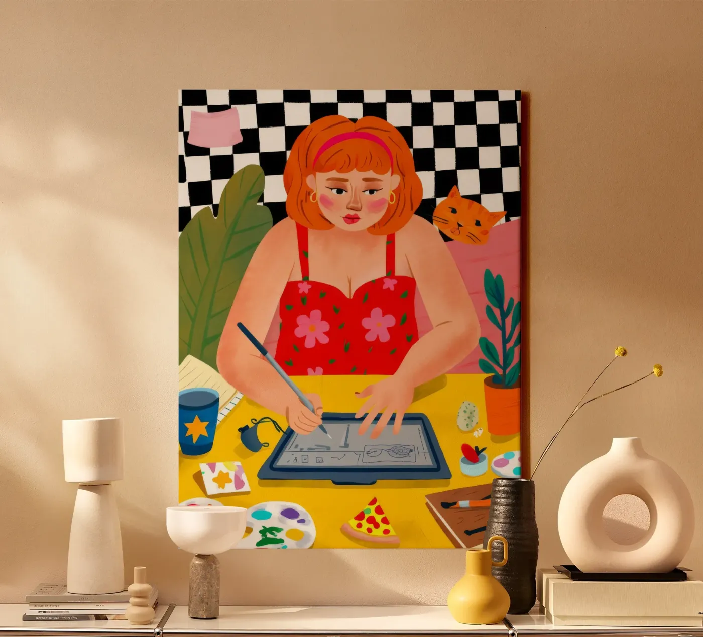 Creative Studio Bloom canvas by Aurora Muse