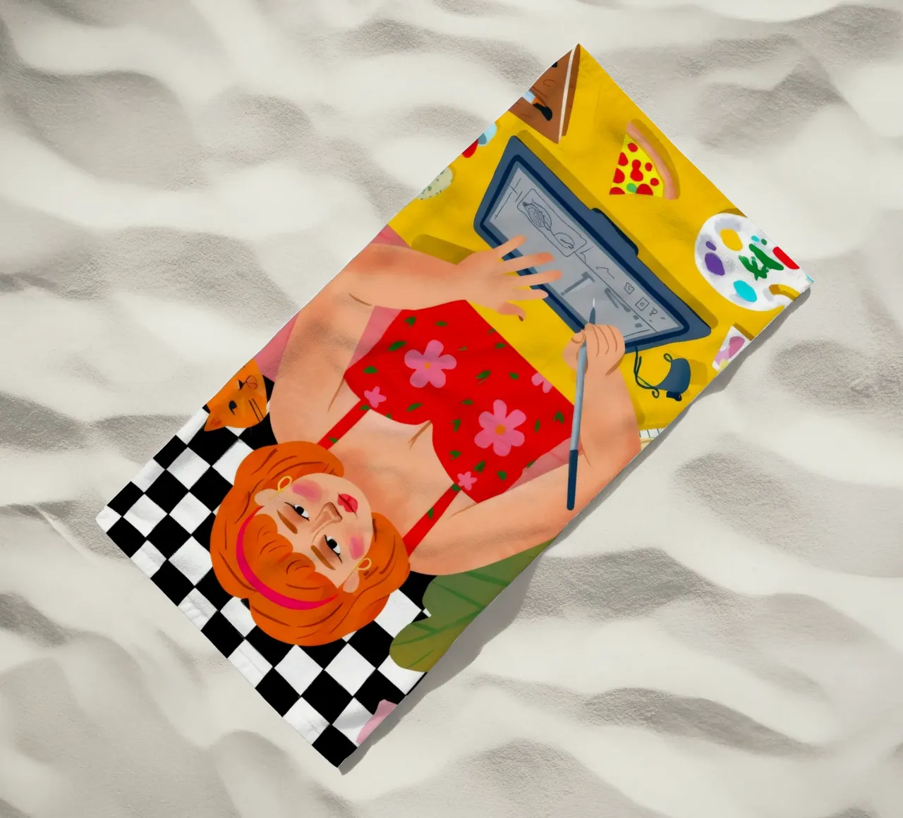 Studio creativo Bloom telo mare da Aurora Muse