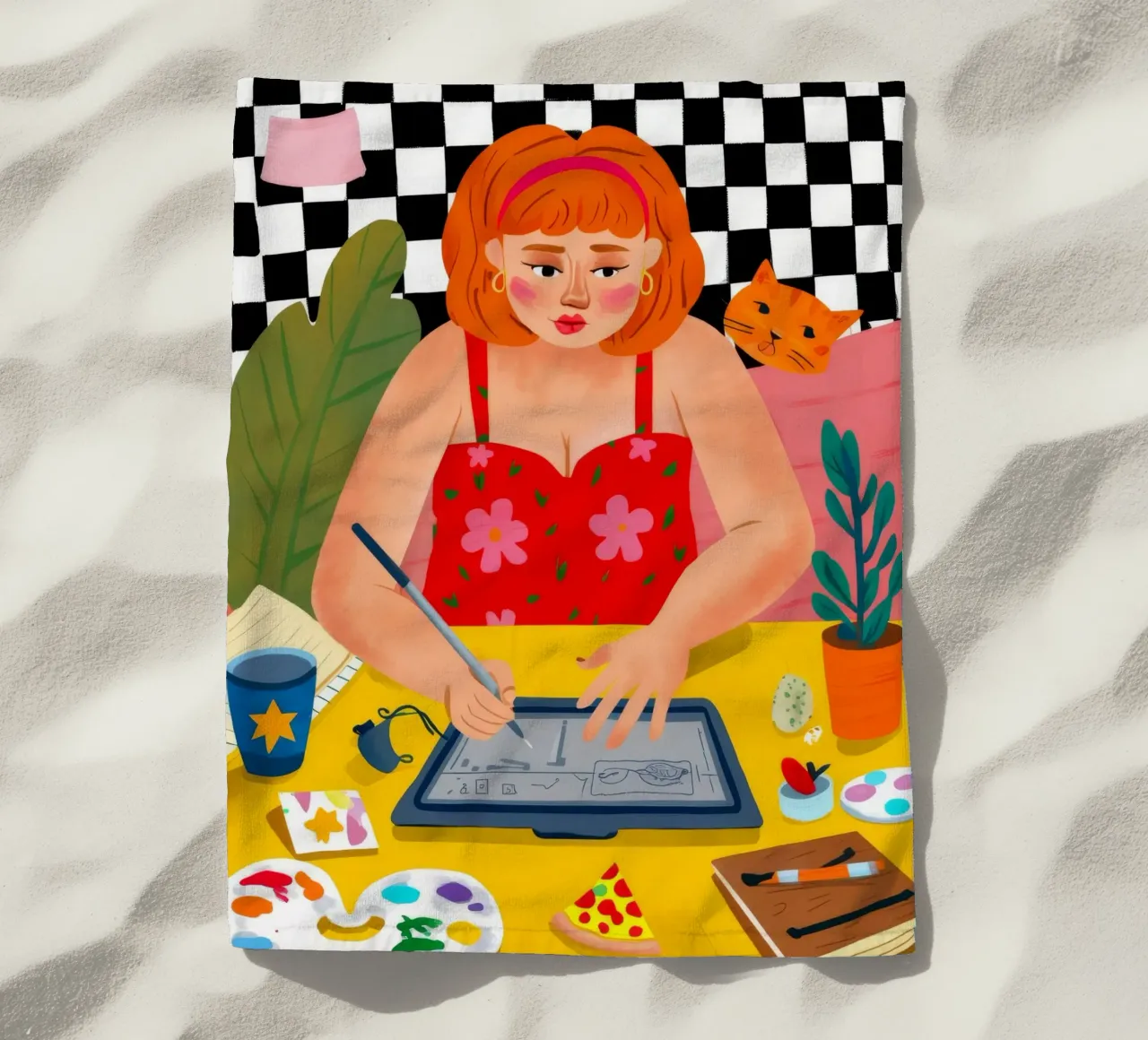 Studio creativo Bloom telo mare da Aurora Muse