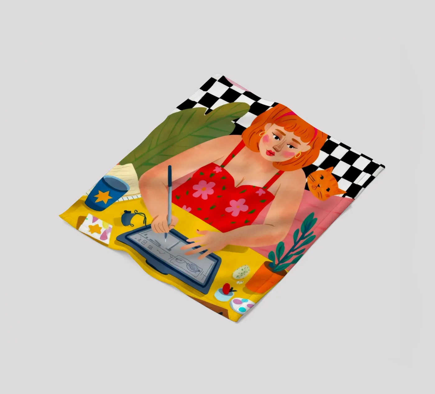Creatieve studio Bloom fleecedeken van Aurora Muse