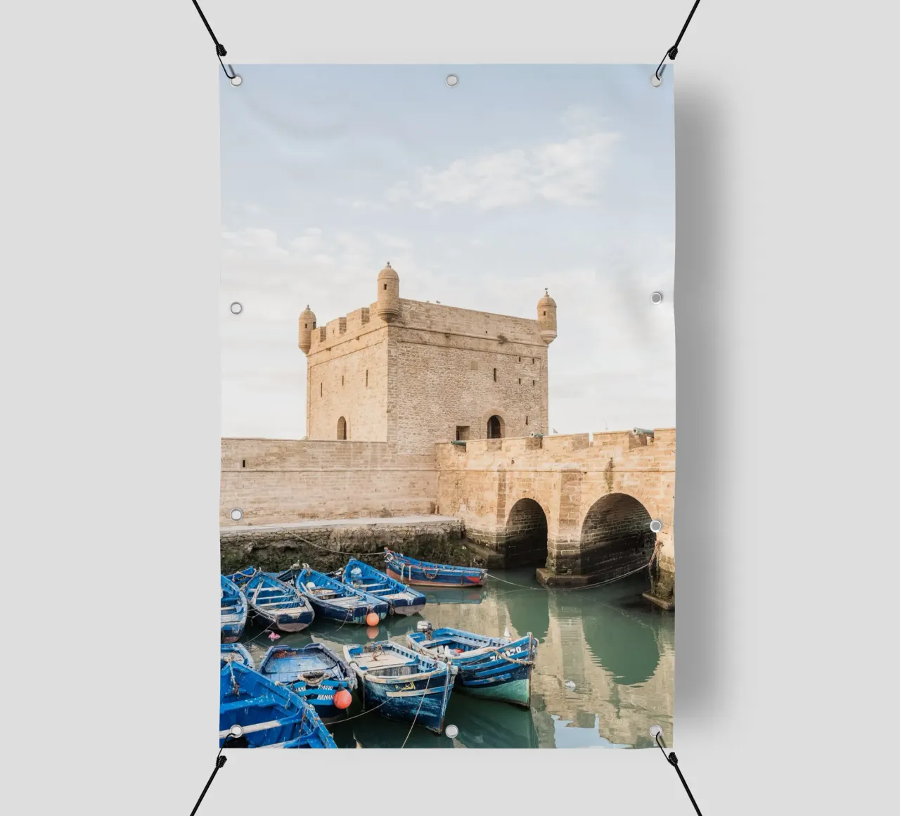 Harbor in Essaouira telo in pvc da photolovers