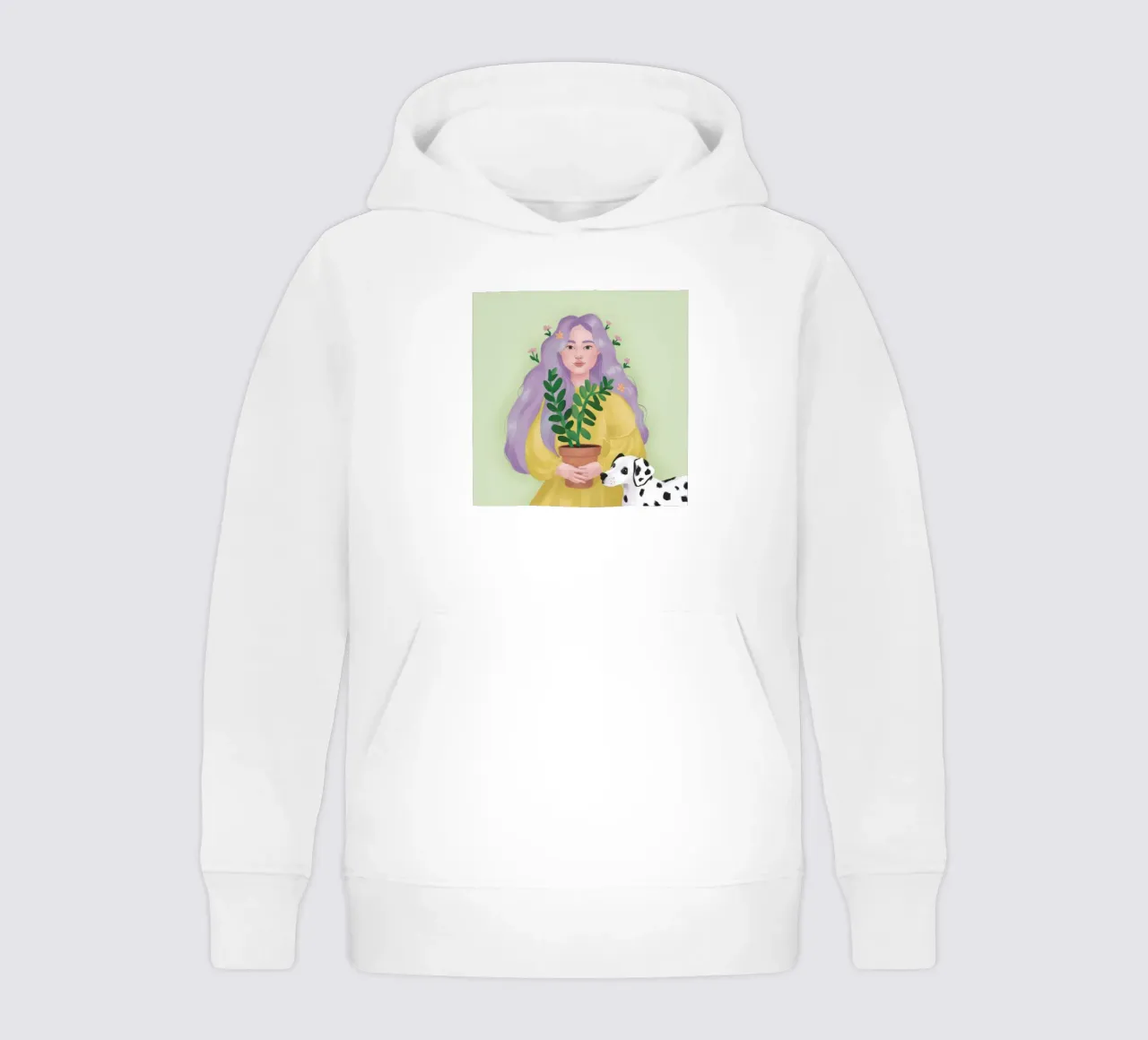 Plant Whispering Soul kids hoodie by Aurora Muse