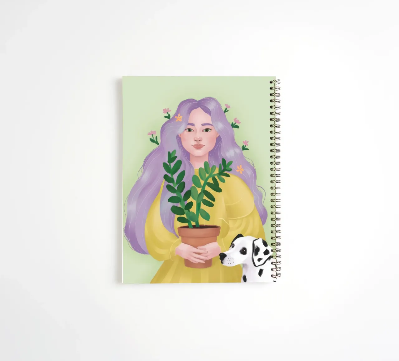 Plant Whispering Soul spiral notebook by Aurora Muse