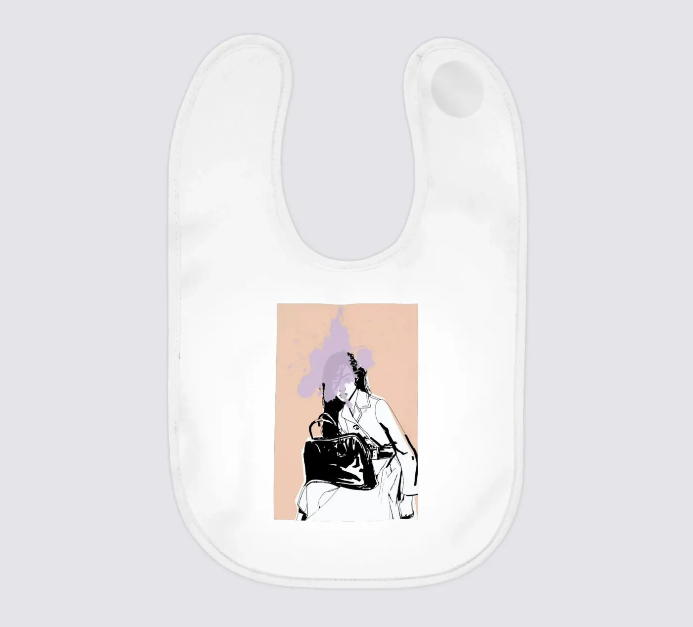 Lavender Splash bavaglino da Agnes KR Patience