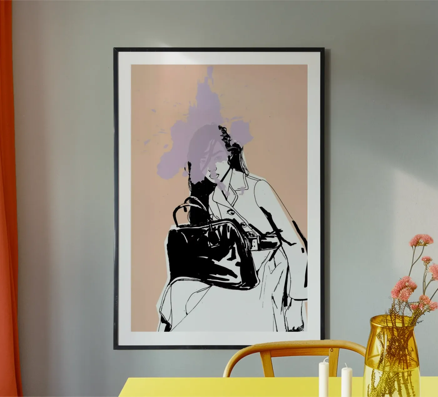 Lavender Splash poster van Agnes KR Patience