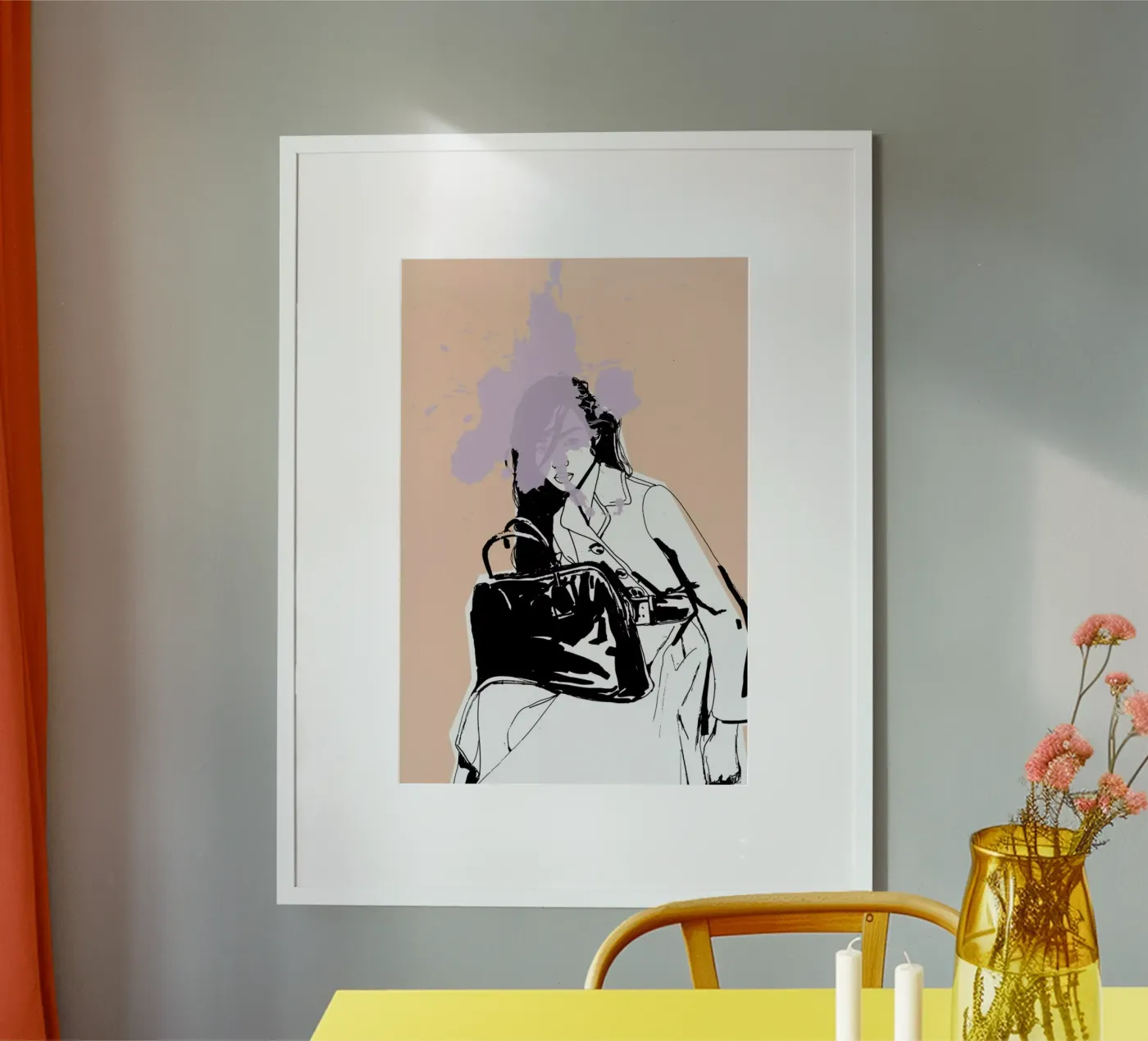 Lavender Splash poster van Agnes KR Patience