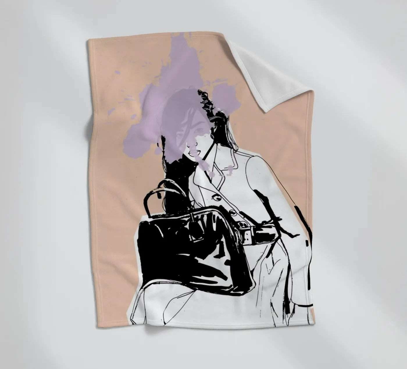 Lavender Splash fleecedeken van Agnes KR Patience