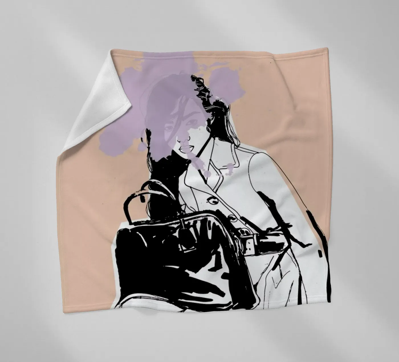 Lavender Splash fleecedeken van Agnes KR Patience