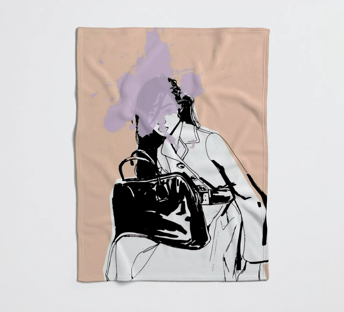 Lavender Splash fleecedeken van Agnes KR Patience