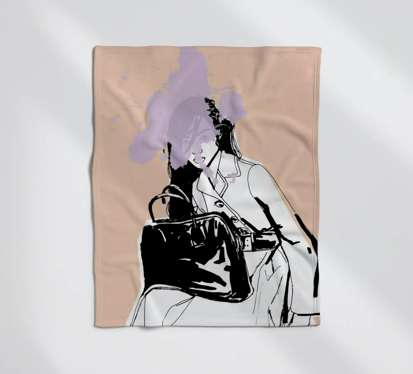 Lavender Splash fleecedeken van Agnes KR Patience