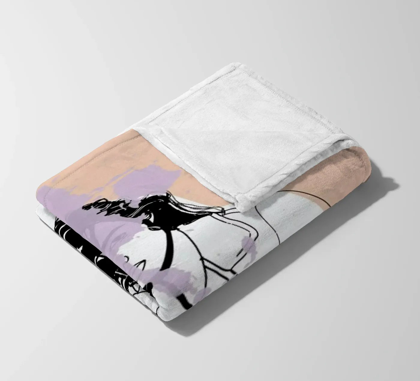 Lavender Splash fleecedeken van Agnes KR Patience