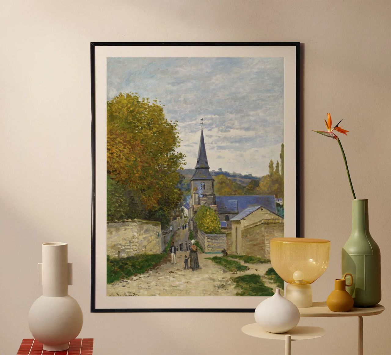 Strada di Sainte-Adresse di Claude Monet poster da Monet Art Prints