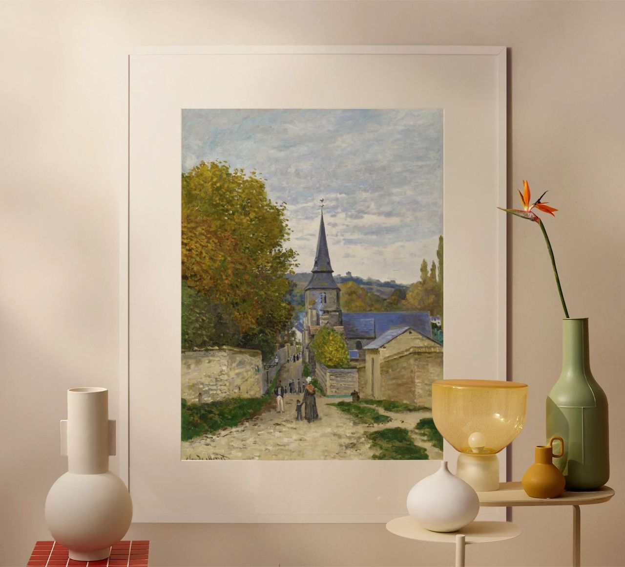 Strada di Sainte-Adresse di Claude Monet poster da Monet Art Prints