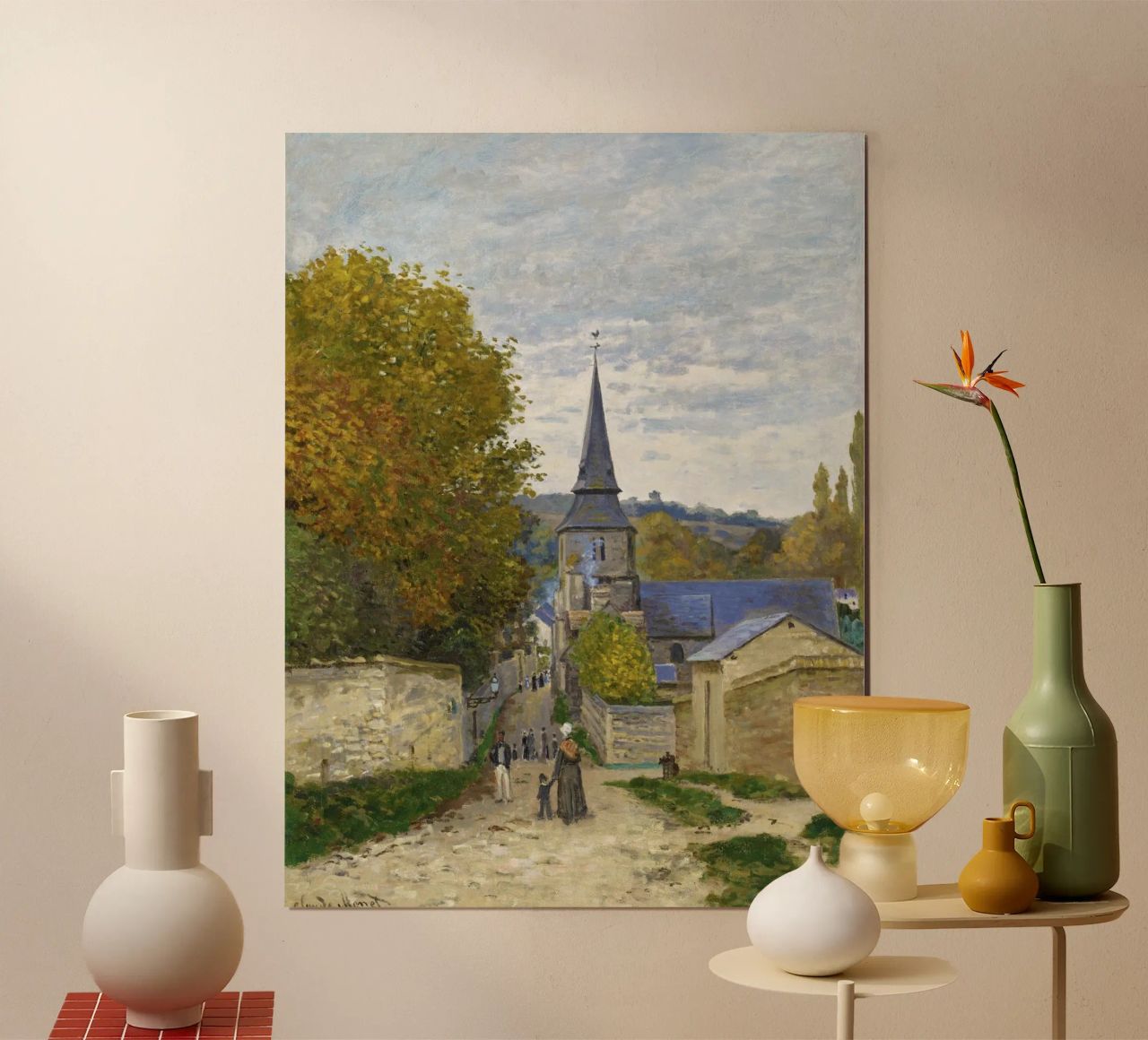 Strada di Sainte-Adresse di Claude Monet poster da Monet Art Prints
