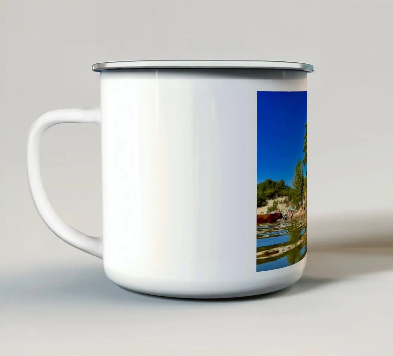 Mucca delle Highlands tazza in smalto da RealLifeMoments