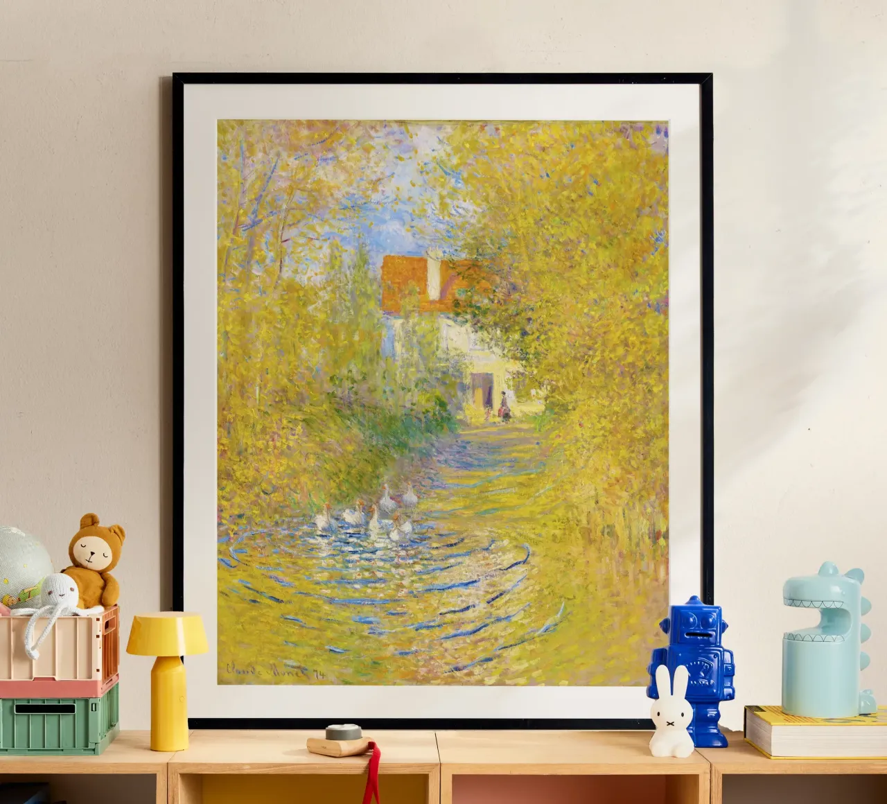 Les oies (1874) de Claude Monet poster de Monet Art Prints