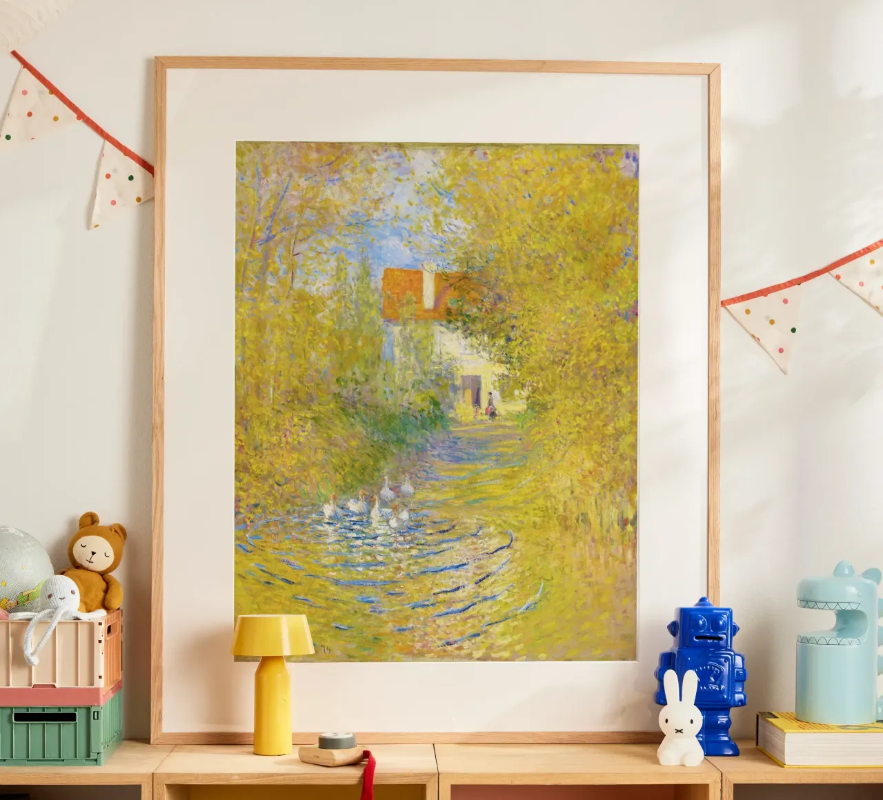 Le oche (1874) di Claude Monet carta hahnemühle da Monet Art Prints