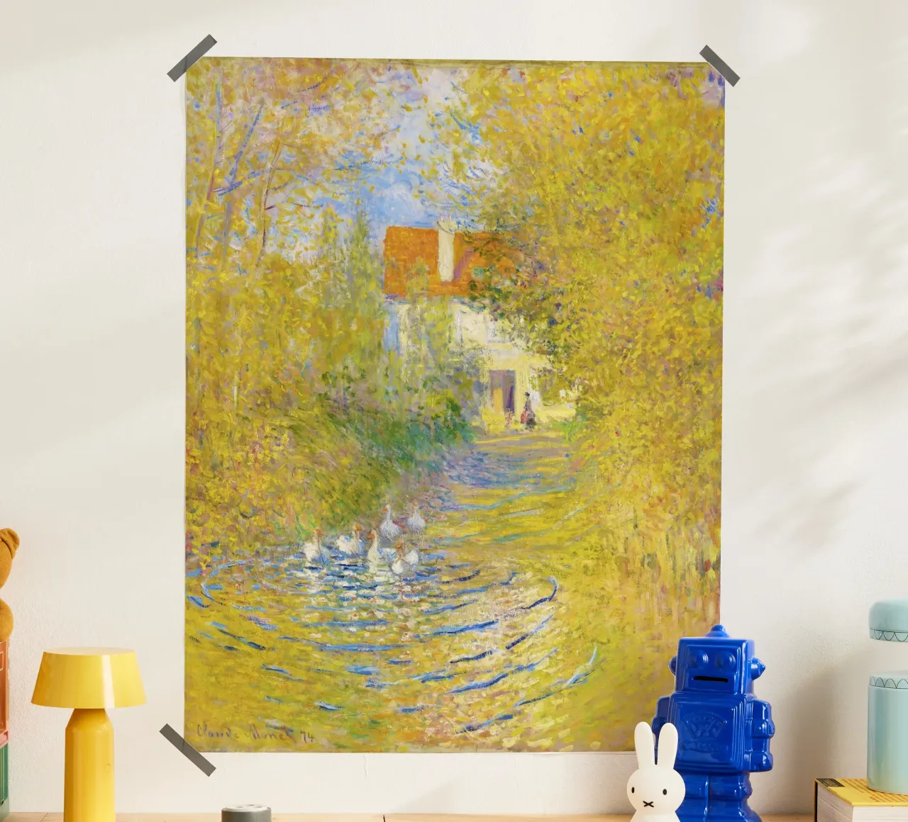 Les oies (1874) de Claude Monet poster de Monet Art Prints