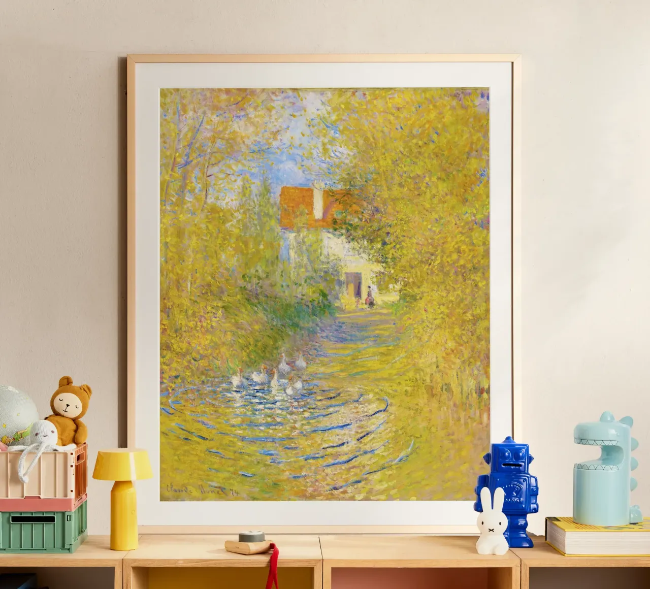 Le oche (1874) di Claude Monet carta hahnemühle da Monet Art Prints