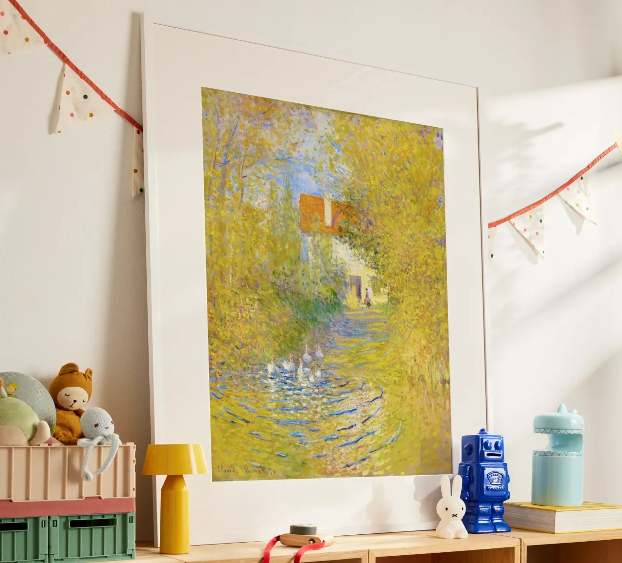 Les oies (1874) de Claude Monet poster de Monet Art Prints