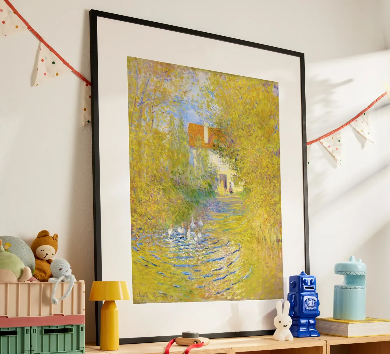 Le oche (1874) di Claude Monet carta hahnemühle da Monet Art Prints