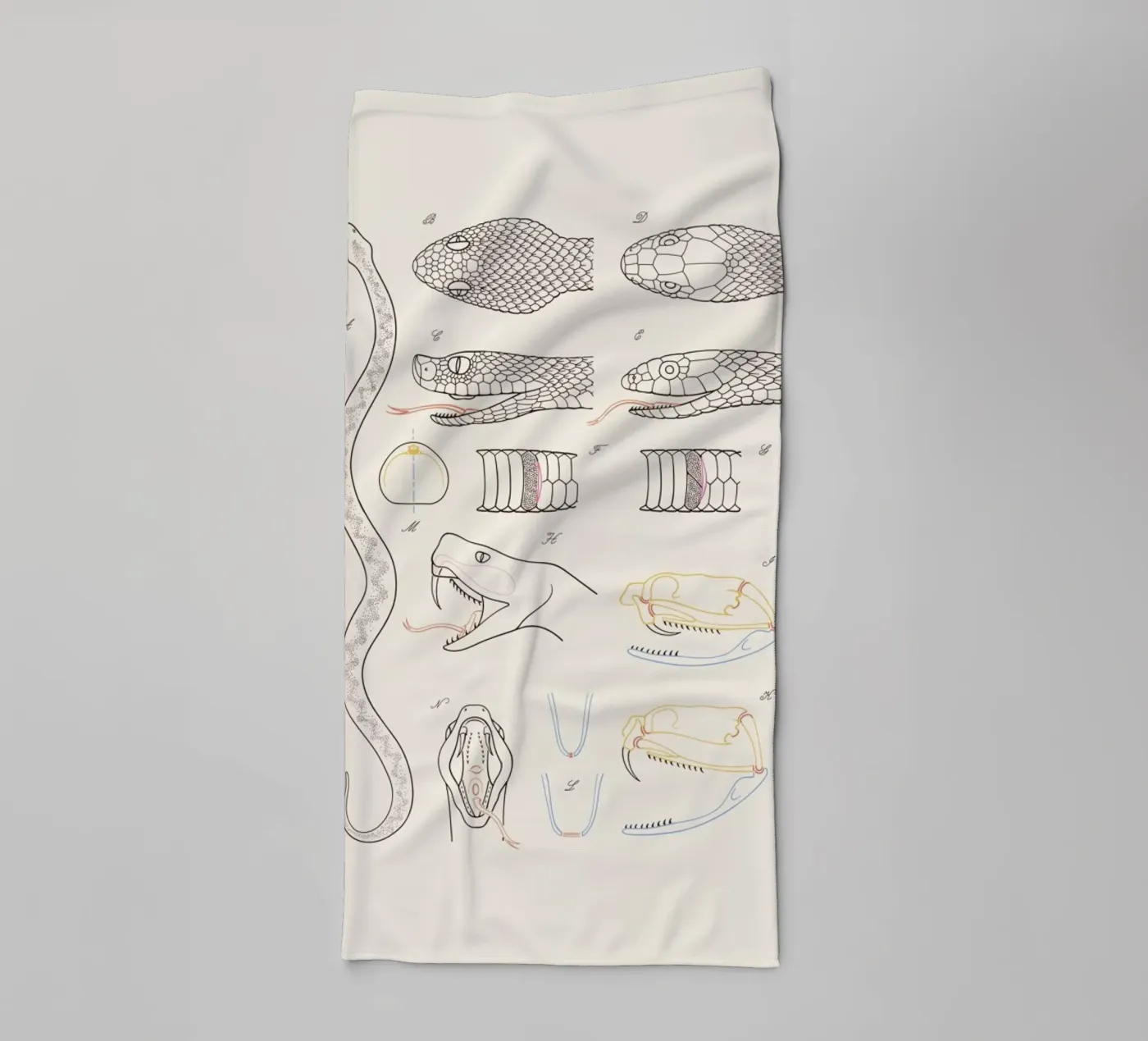 Serpent towel by Astër