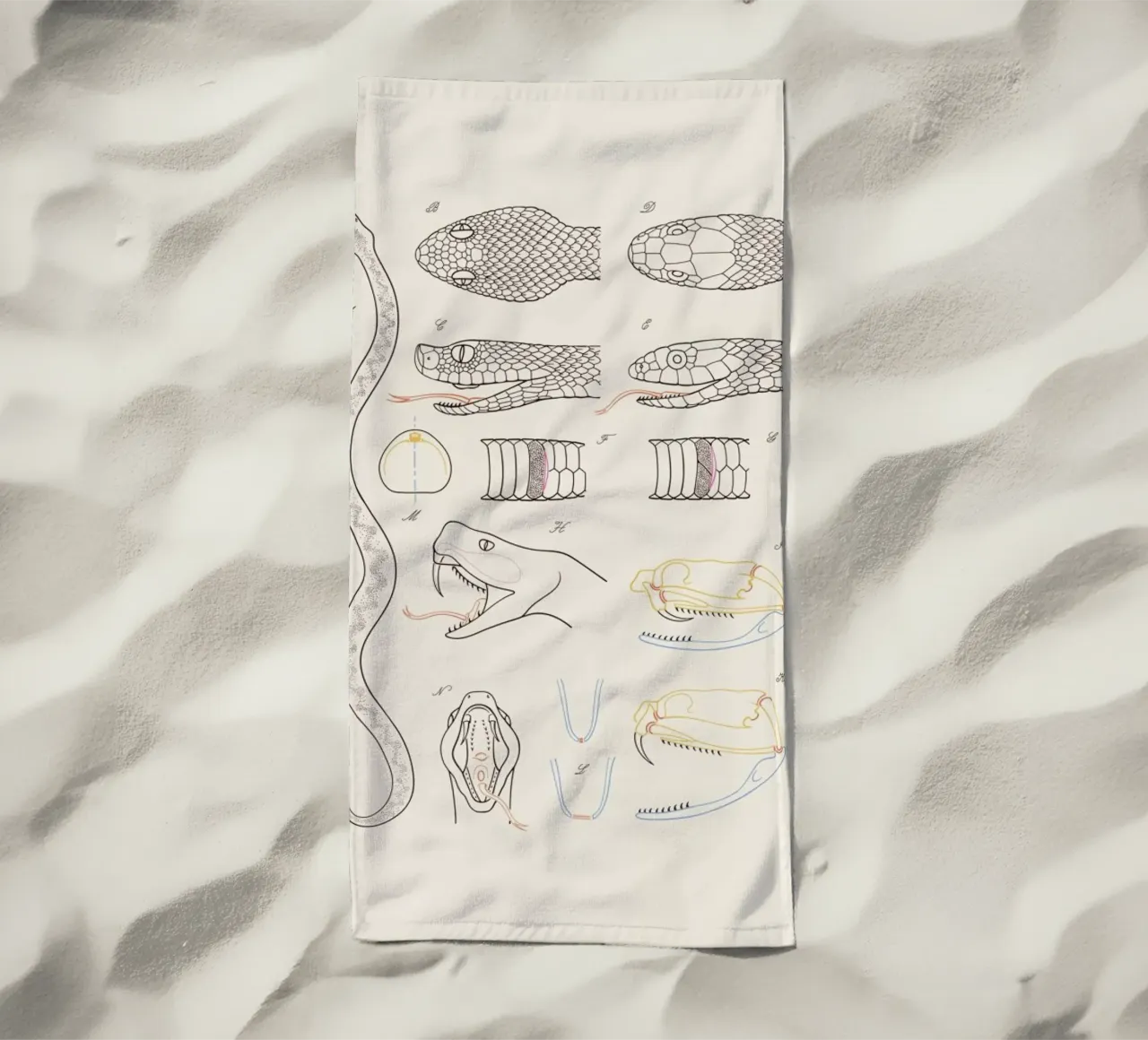 Serpent strandhanddoek van Astër