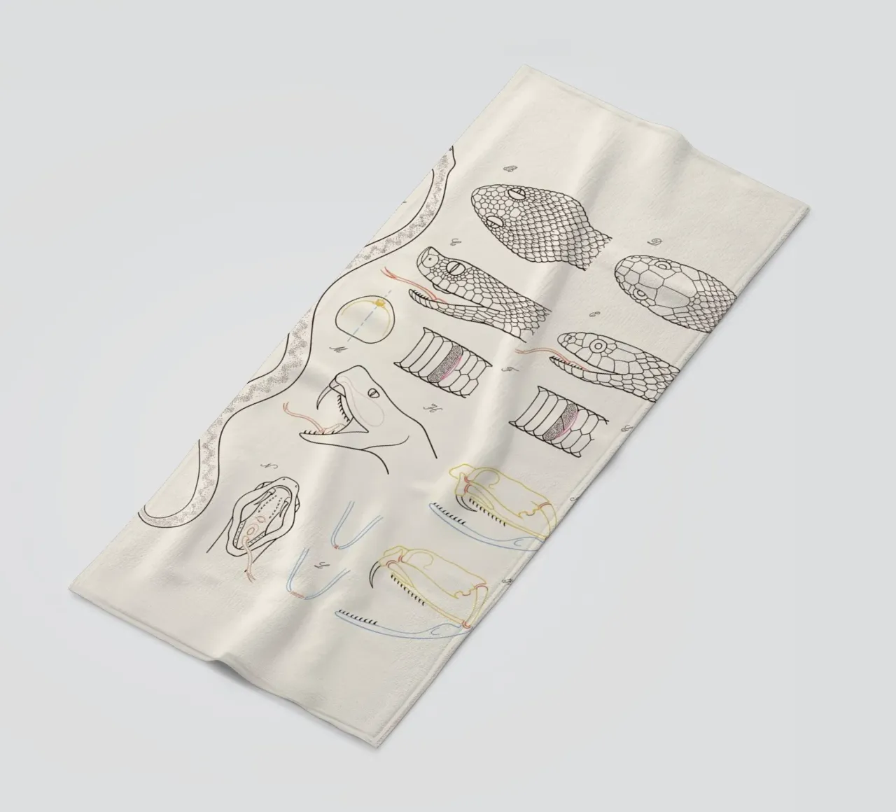 Serpent strandhanddoek van Astër