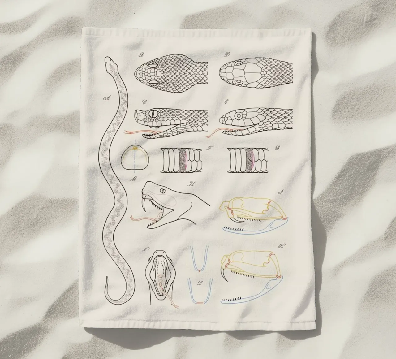 Serpent strandhanddoek van Astër