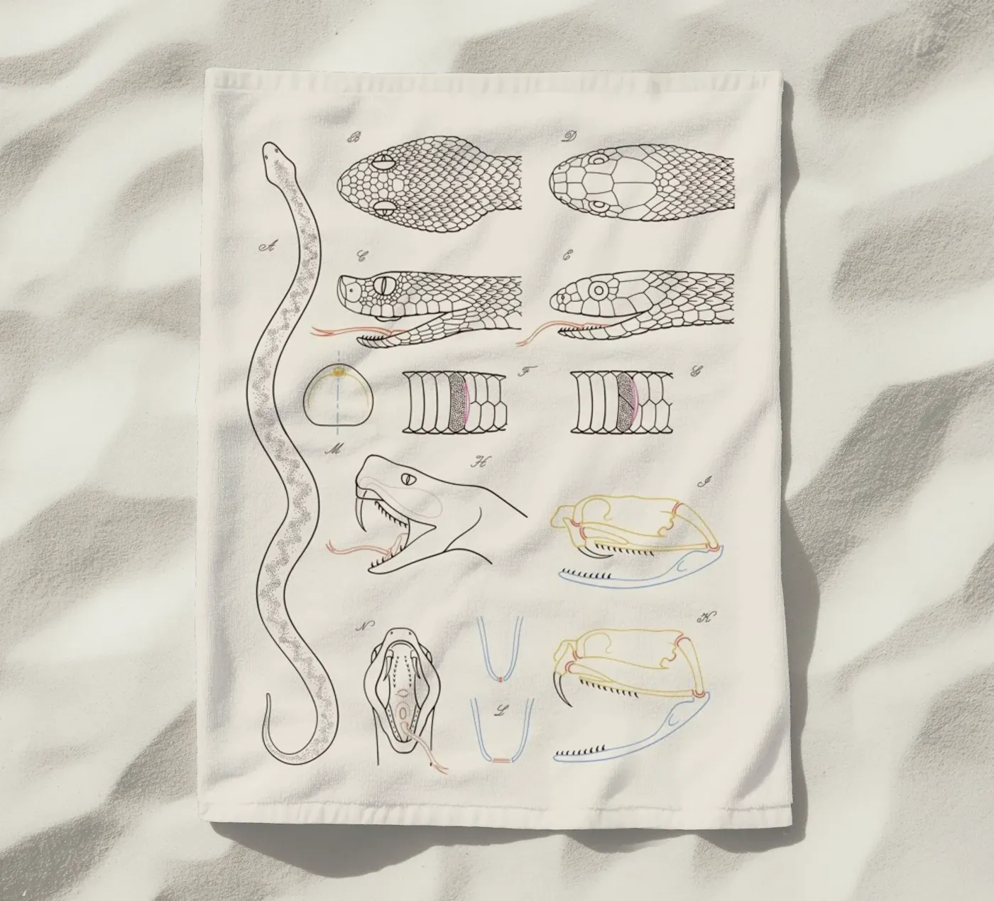 Serpent Strandtuch von Astër
