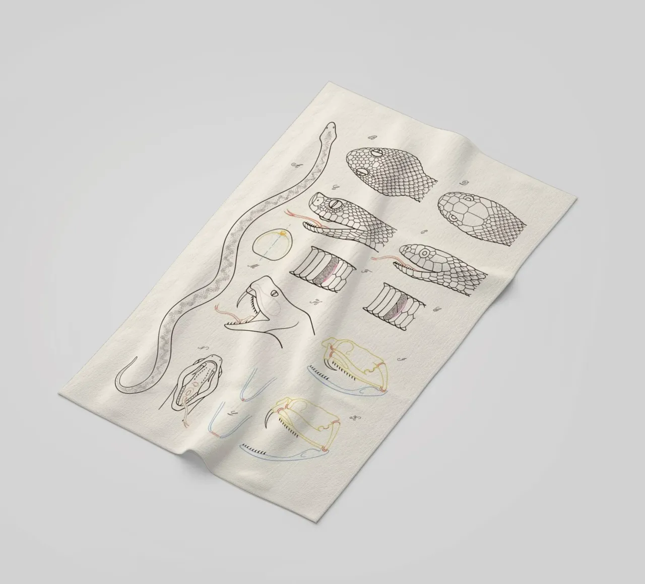 Serpent strandhanddoek van Astër