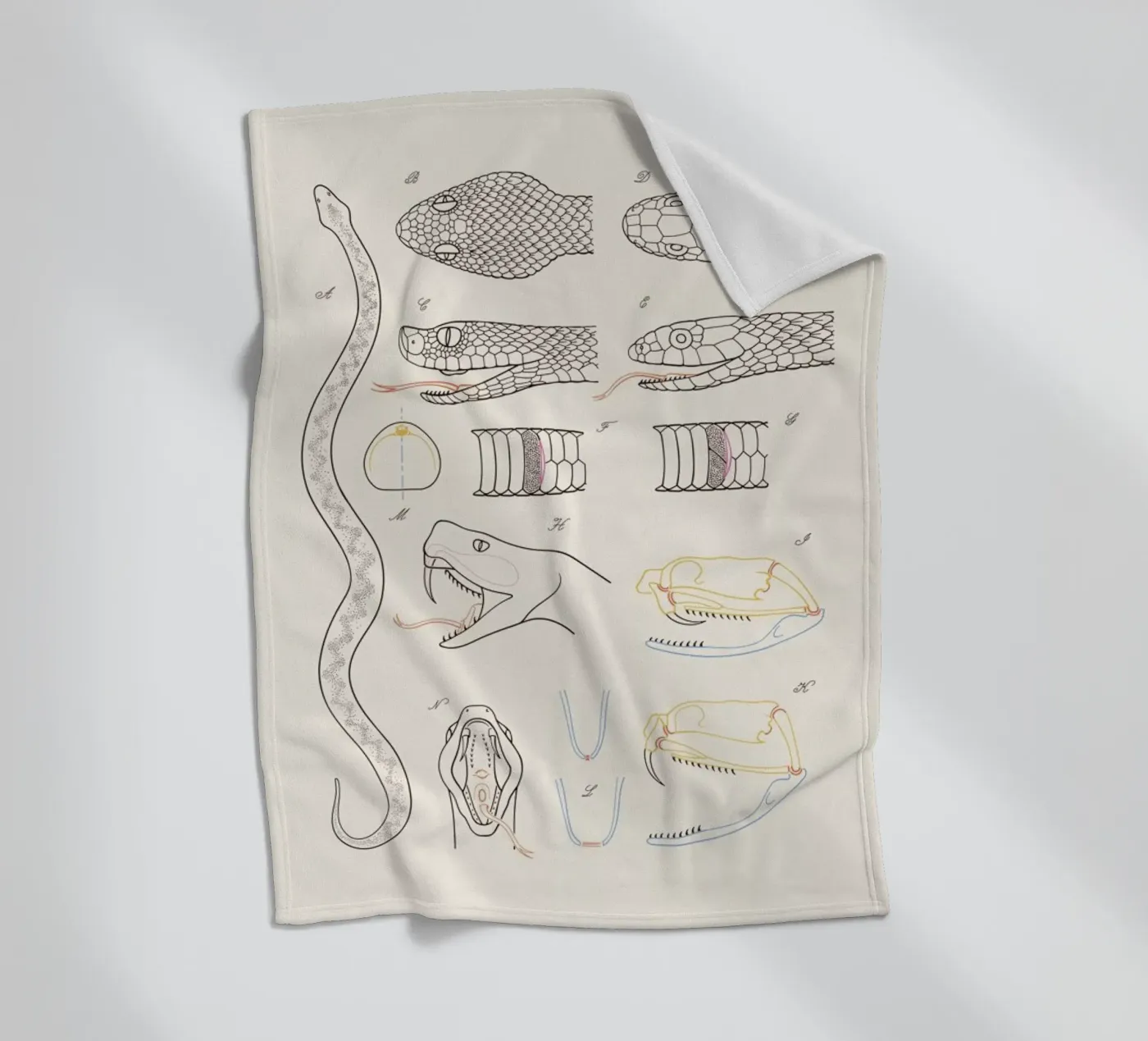 Serpent Fleecedecke von Astër