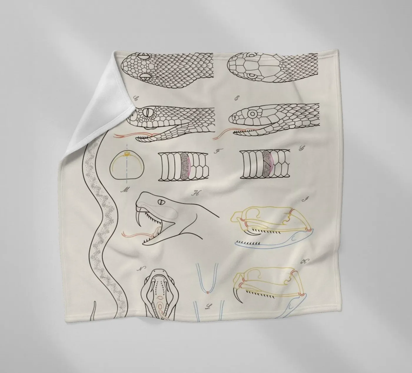 Serpent fleecedeken van Astër