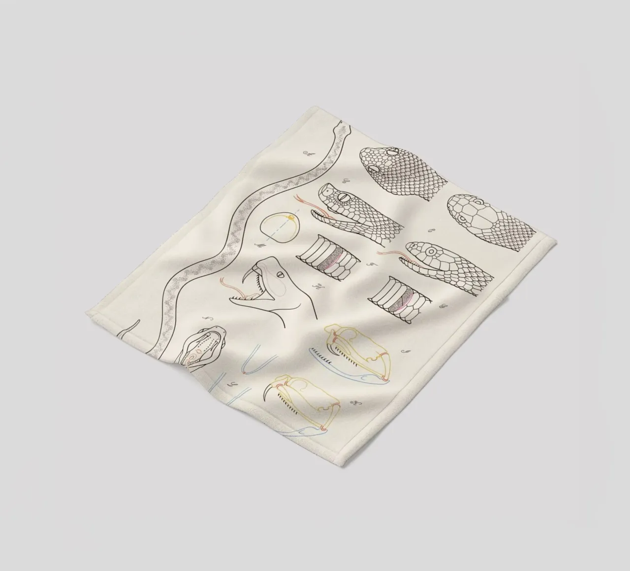 Serpent Fleecedecke von Astër