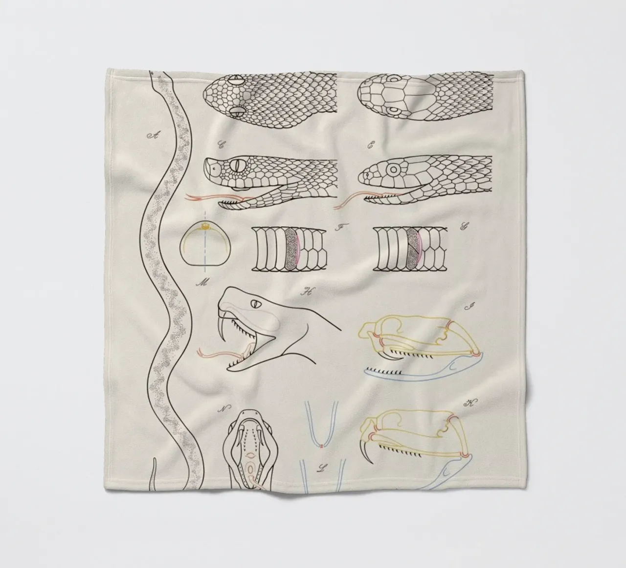 Serpent Fleecedecke von Astër