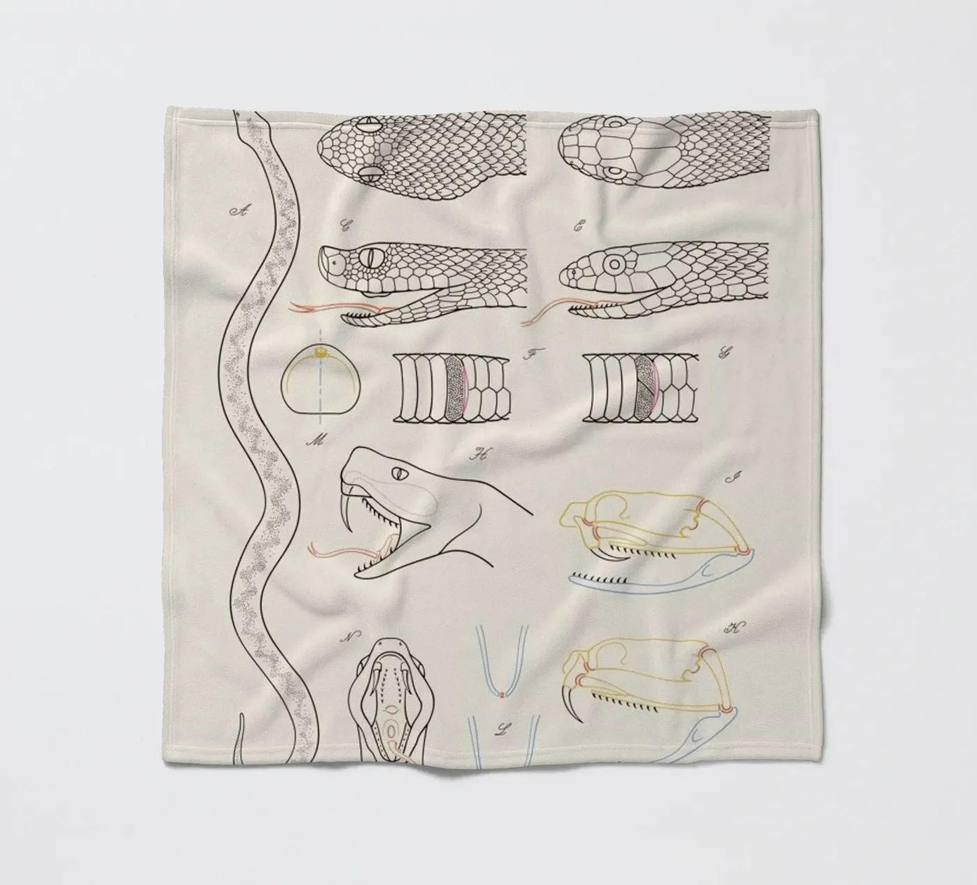 Serpent Fleecedecke von Astër