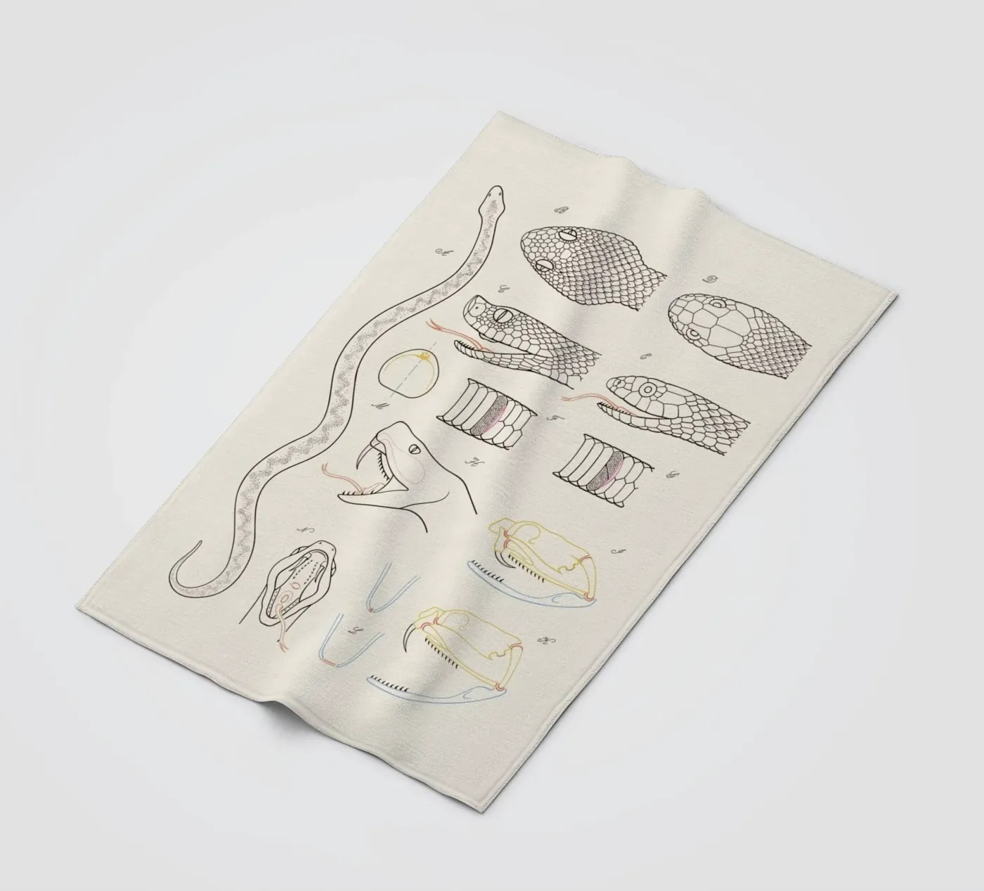 Serpent fleecedeken van Astër