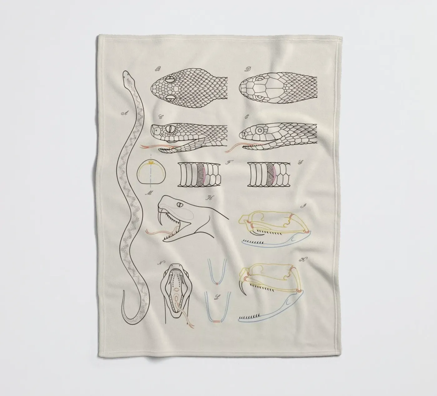 Serpent Fleecedecke von Astër