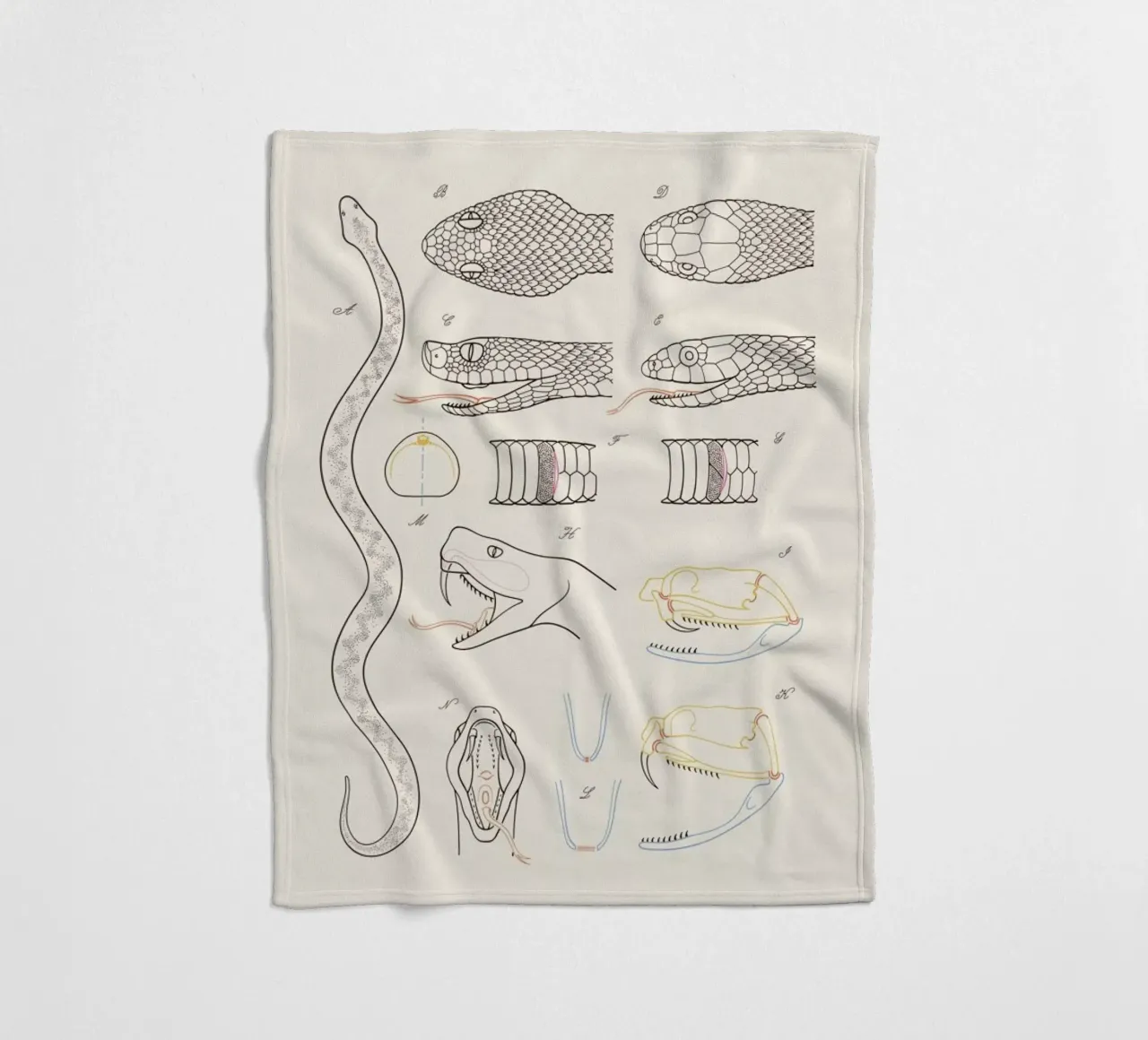 Serpent Fleecedecke von Astër