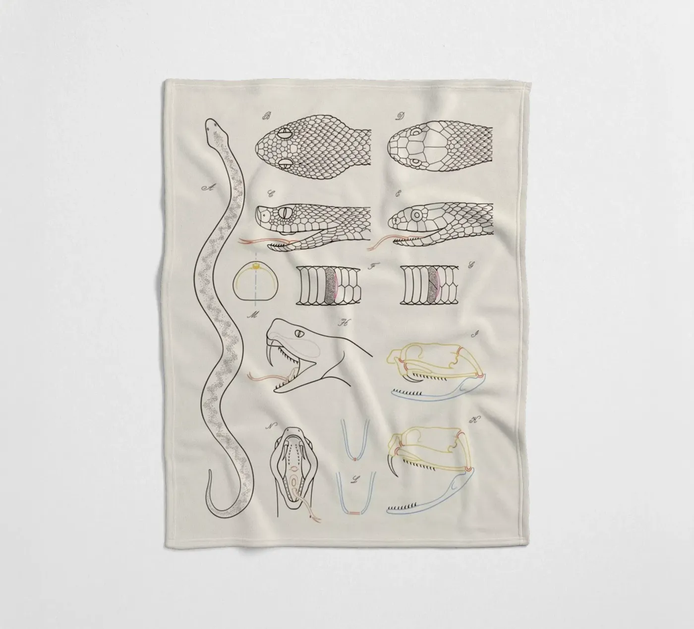 Serpent Fleecedecke von Astër