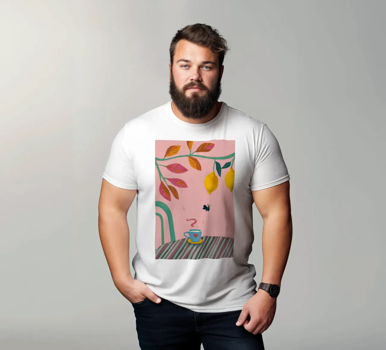 Citroen thee t-shirt van Aurora Muse