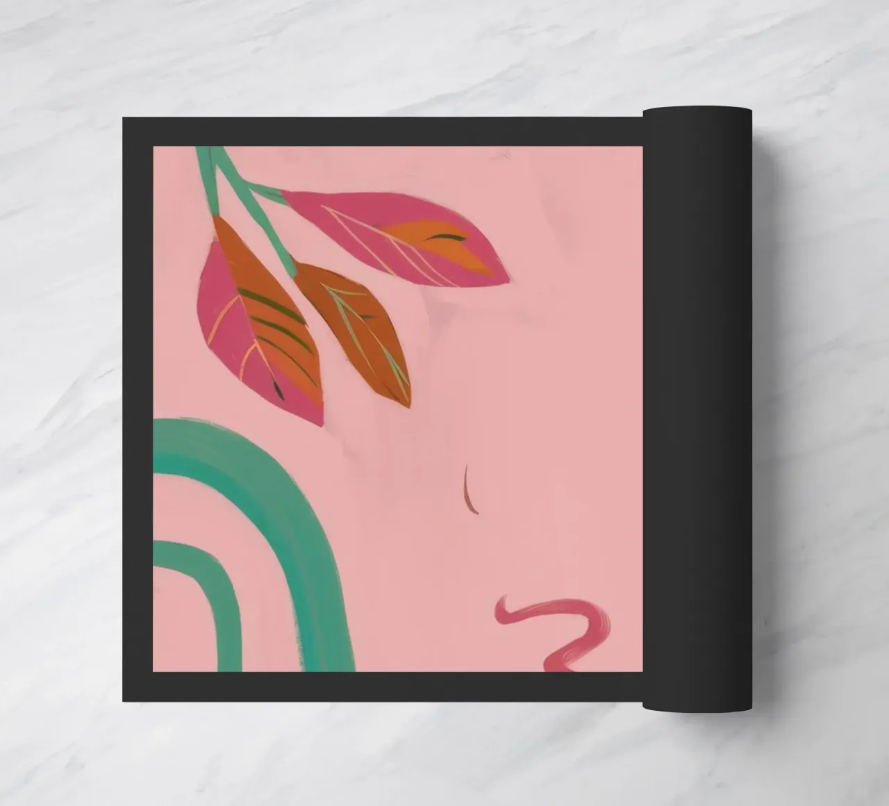 Lemon Tea Whimsy doormat by Aurora Muse