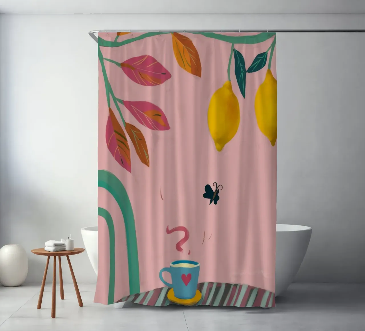 Zitronentee Whimsy Duschvorhang von Aurora Muse