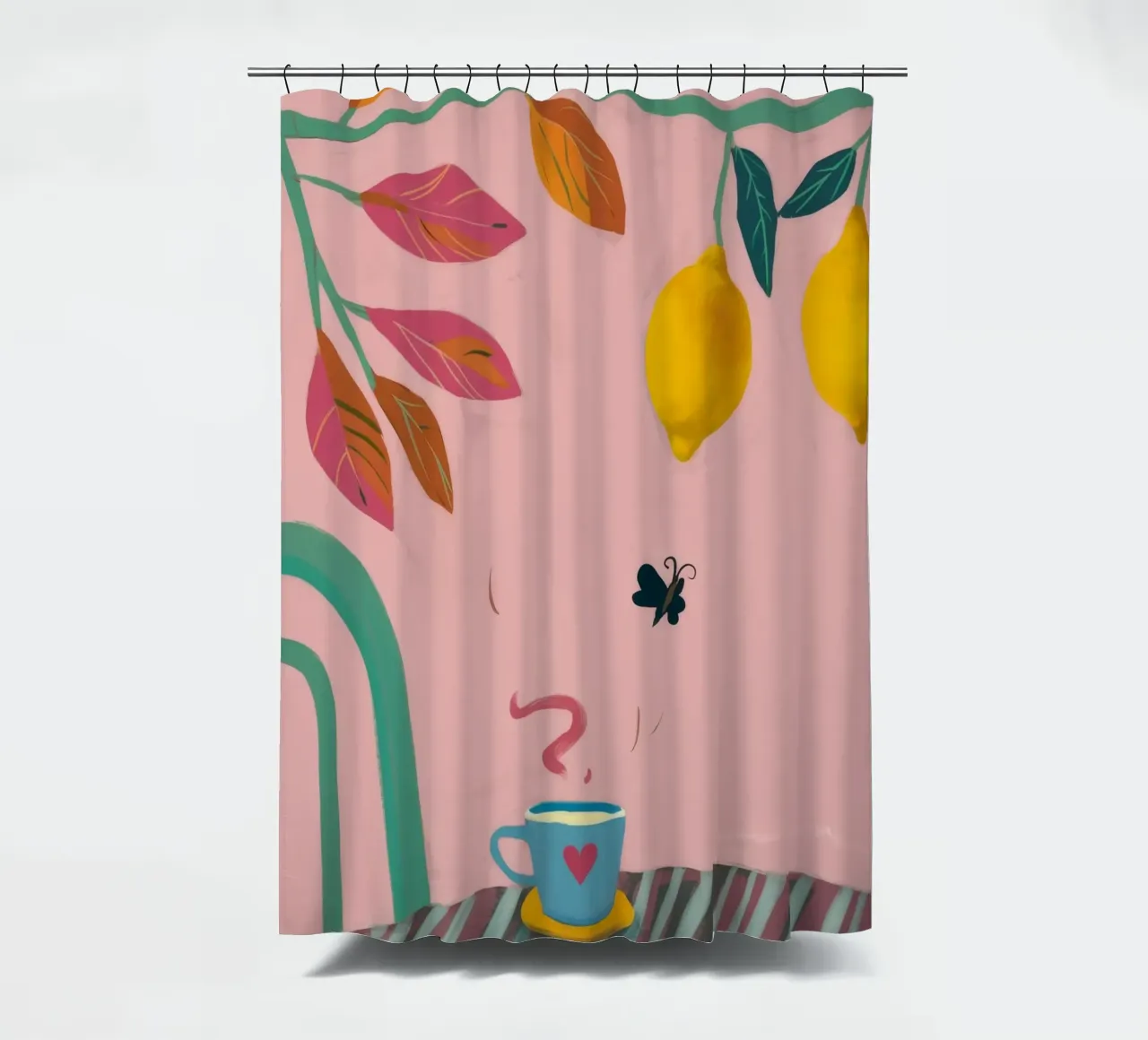 Zitronentee Whimsy Duschvorhang von Aurora Muse
