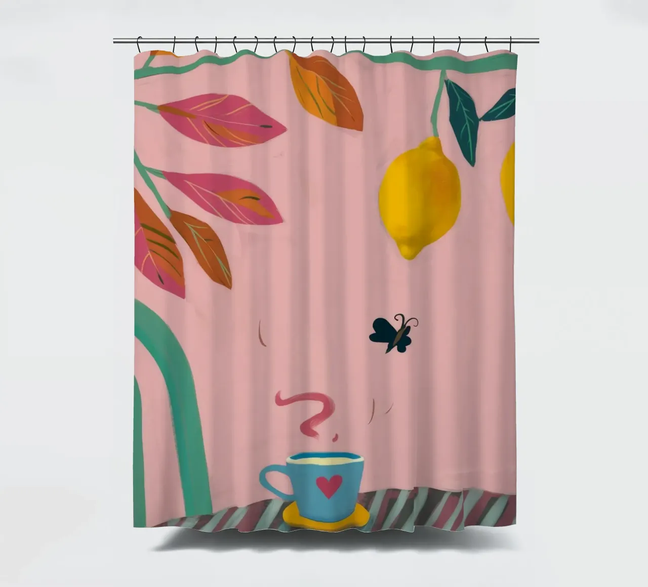 Zitronentee Whimsy Duschvorhang von Aurora Muse