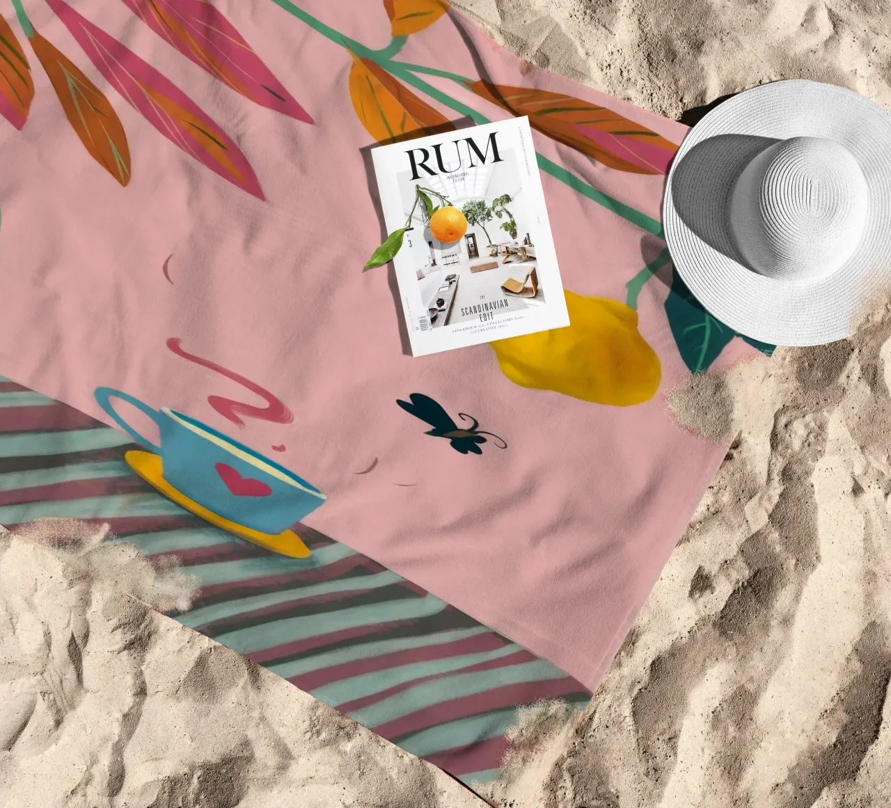 Capriccio del tè al limone telo mare da Aurora Muse