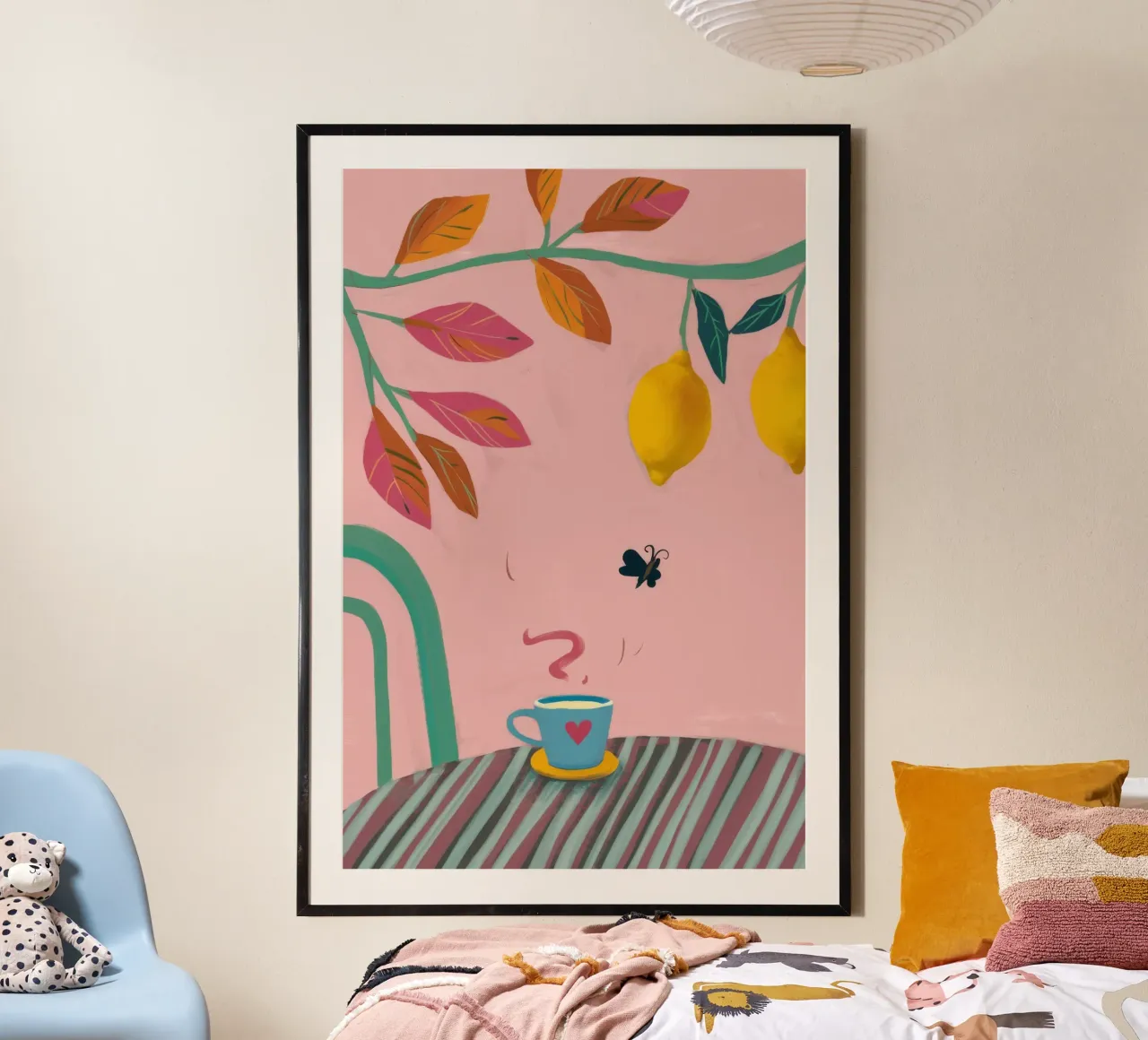 Capriccio del tè al limone poster da Aurora Muse