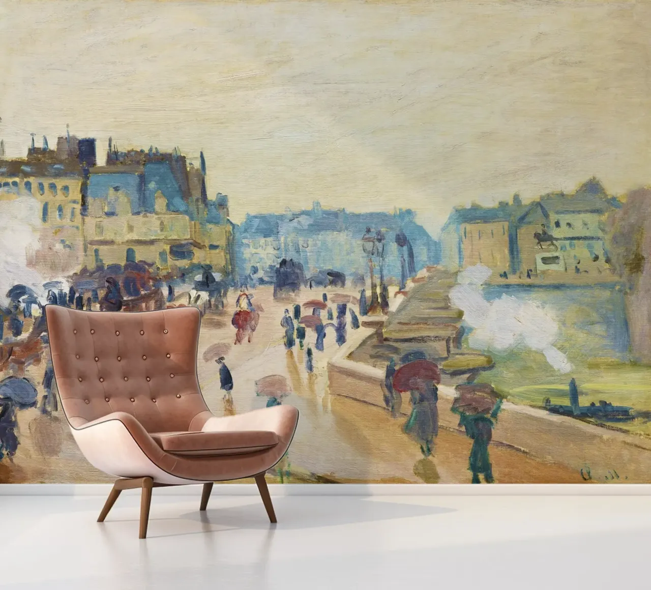 Le Pont Neuf (1871) de Claude Monet papier peint photo de Monet Art Prints