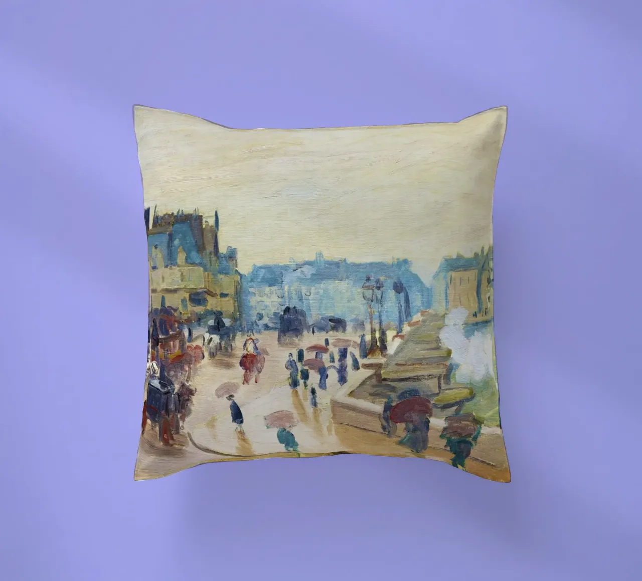 Il Pont Neuf (1871) di Claude Monet cuscino da Monet Art Prints