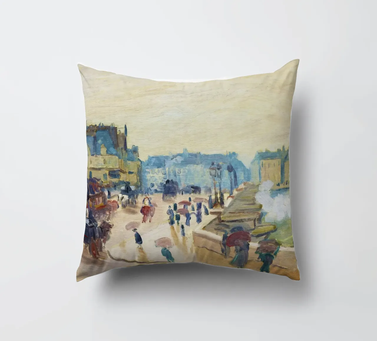 Il Pont Neuf (1871) di Claude Monet cuscino da Monet Art Prints